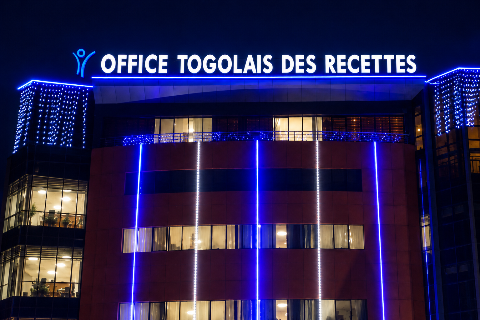 Enseigne lumineuse Office Togolais des Recettes